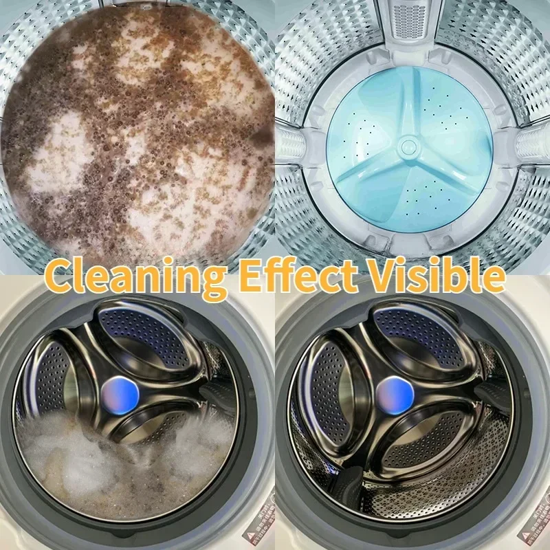 Washing Machine Cleaner Effervescent Tablets Deep Cleaning Washer Stains Detergent Laundry Tub Safe Deodorizer Household Tools washing machine tablets washing machine cleaner tablets detergent tablets
