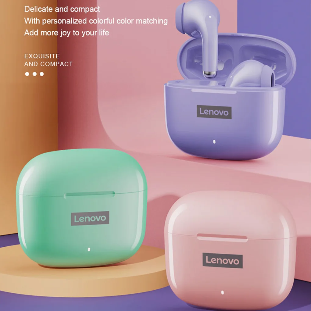 Lenovo auriculares inal mbricos lp40 pro tws cascos deportivos con