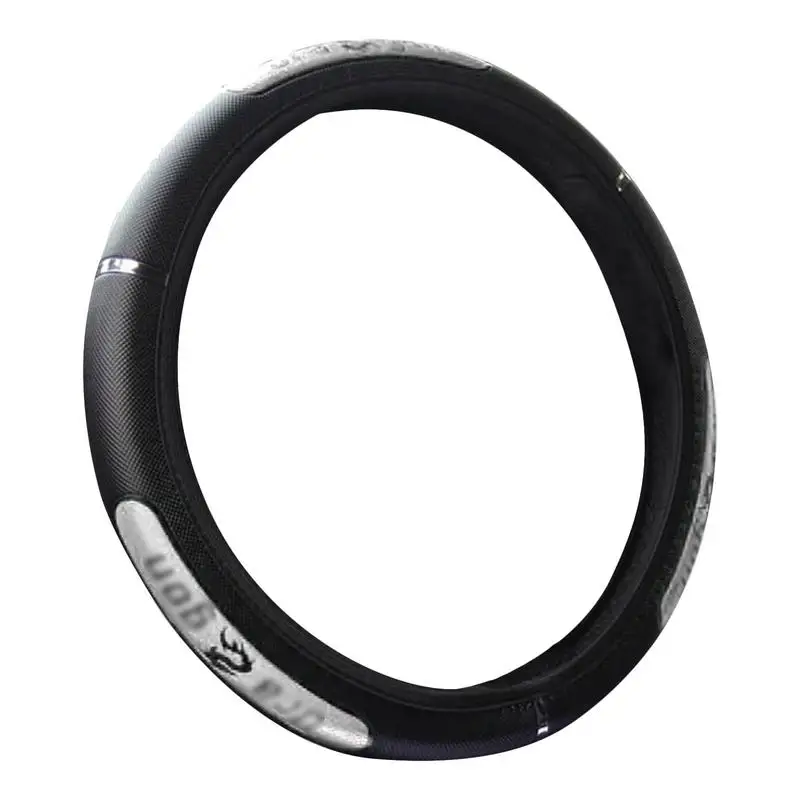 

Leather Steering Wheel Cover Car Steering Wheel Cover 14.5 To 15inch Microfiber Leather Anti-slip And Breathable Steering Wheel