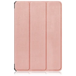 Ultra - Slim Shockproof PU Leather Tablet Case - 10.36 Inch Protective Cover (Rose gold)
