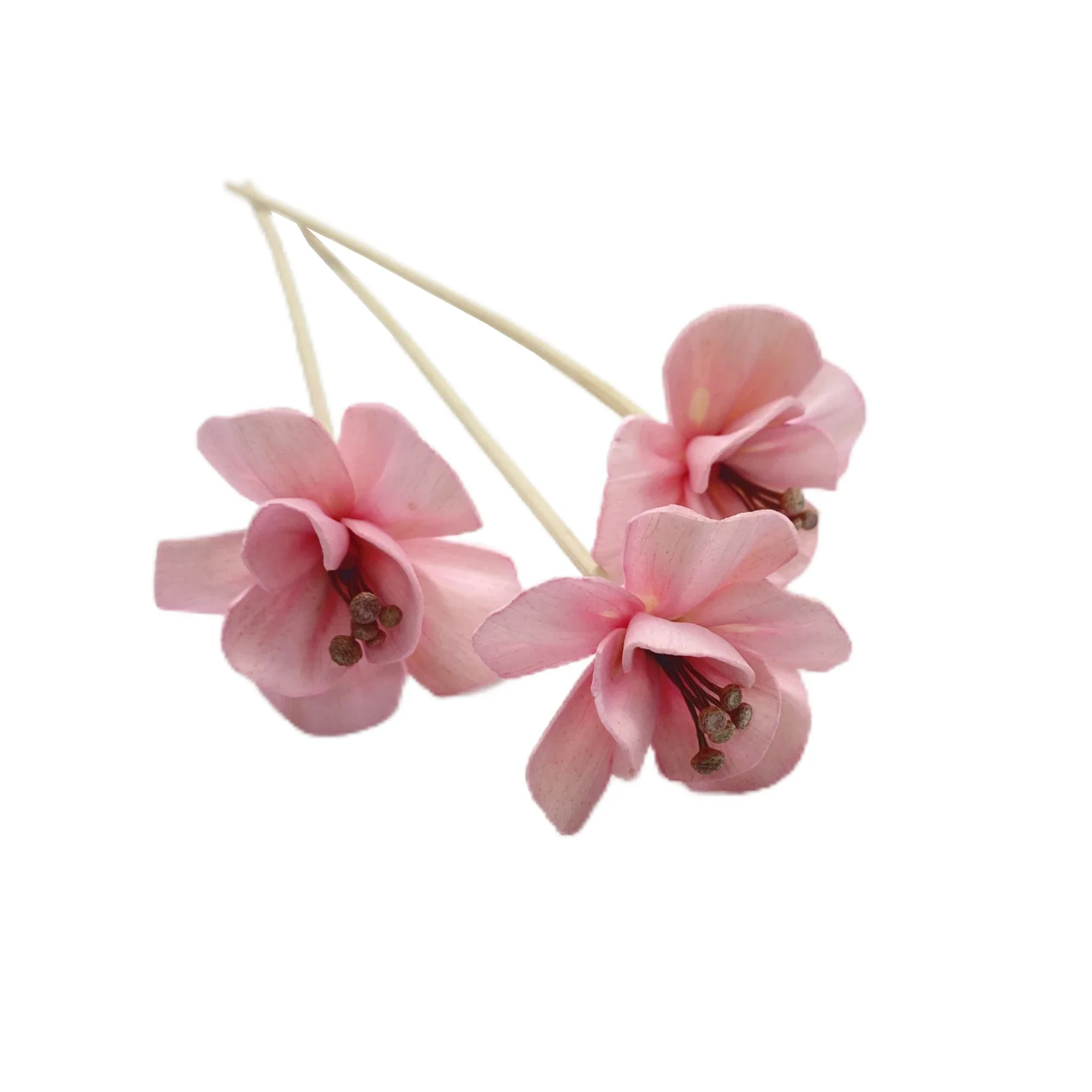 Yapay Ortanca Çiçek Rattan Çubukları Ateşsiz Kokular Kamış uçucu yağ Difüzör Sopa DIY Süsler Ev Dekor