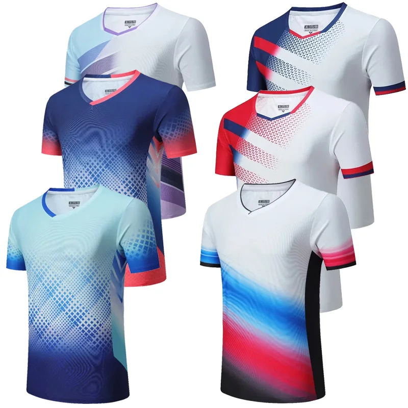 NEW Tennis Shirts Women Men Sports Clothes Badminton Wear Shirts Table Tennis Game Clothes Exercise POLO