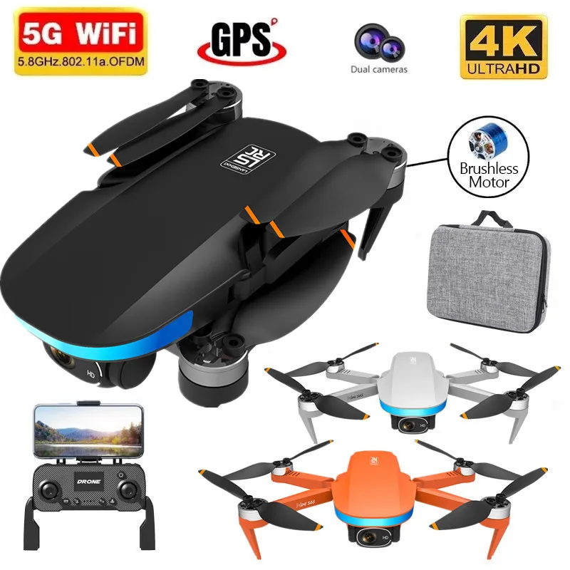 

Новинка 2023 года, мини-Дрон S6S 4K с GPS, фото-и видеокамерой HD с поддержкой Wi-Fi, фотоаппарат EIS, оптический поток, бесщеточный двигатель, складной Квадрокоптер, Радиоуправляемый вертолет, игрушка