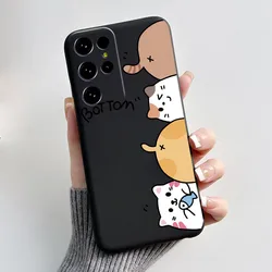 Aesthetic Cute Cat Cartoon Black Soft Silicone Shockproof Phone Case for Oukitel C61 Pro (HEI - TPU401)