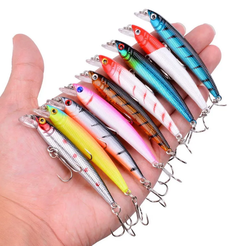 Kit 34 Leurres De Pêche Mixte - Crankbaits Minnow 3-13,8g - Pour Truite, Brochet, Perche...