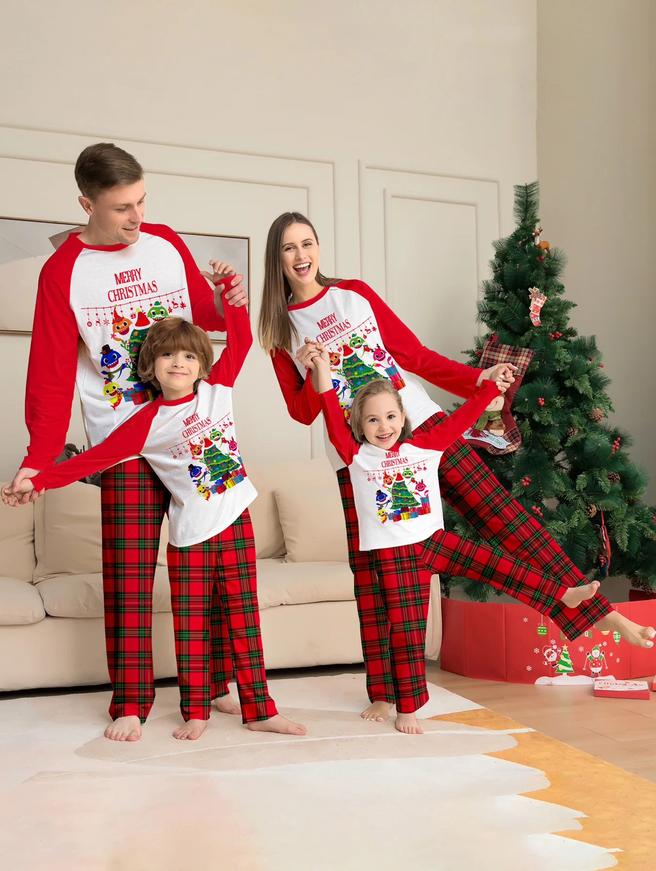 Familia Conjuntos Amazon Pijamas Familiares Navidad Pijama