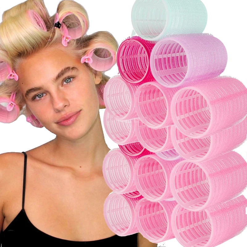 Large Self-Adhesive Hair Rollers Hairdressing Home Use DIY Magic Hair Bangs No Heat Curling Roller for Women Styling Tools hair styling tool hair curling tools