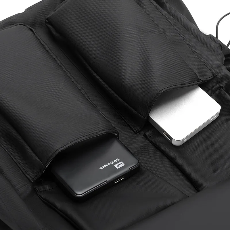 Men's Large Capacity Casual Sports Backpack Oxford Fabric College Student Travel Backpack Multifunctional Computer Bag