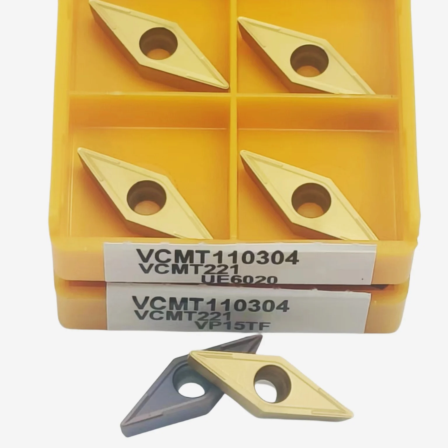 

10PCS carbide insert VCMT110304 VCMT160404 VCMT160408 VP15TF/UE6020/US735cylindrical metal milling cutter lathe CNC turning tool
