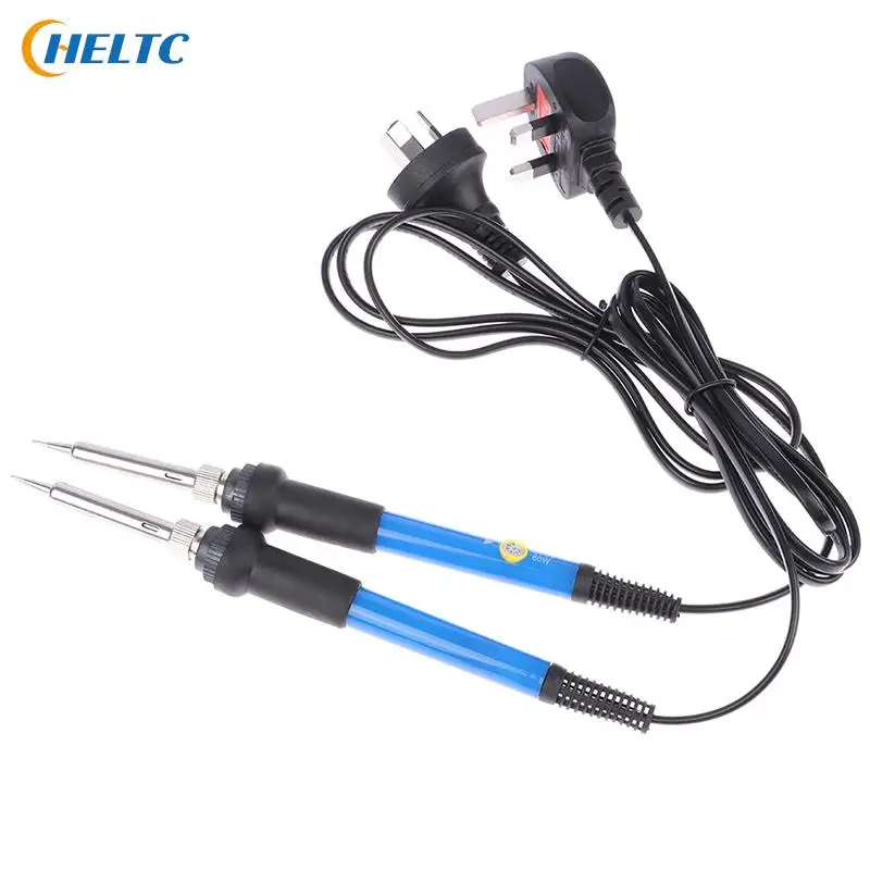 

1pc Soldering Iron Adjustable Temperature Electric 60W Welding Solder Rework Station Heat Pencil Tips Repair Tool UK/AU Adapter