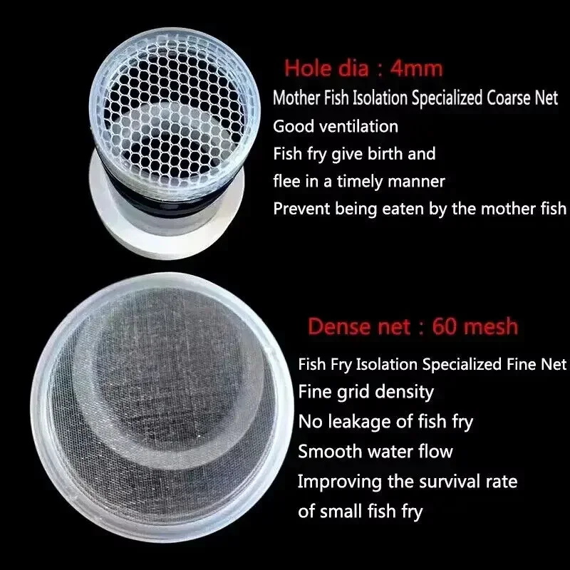 Plastic Floating Fish Isolation Box Aquarium Hatchery Incubator & Breeding Tank Accessory for Hatching & Quarantine fish breeding box
