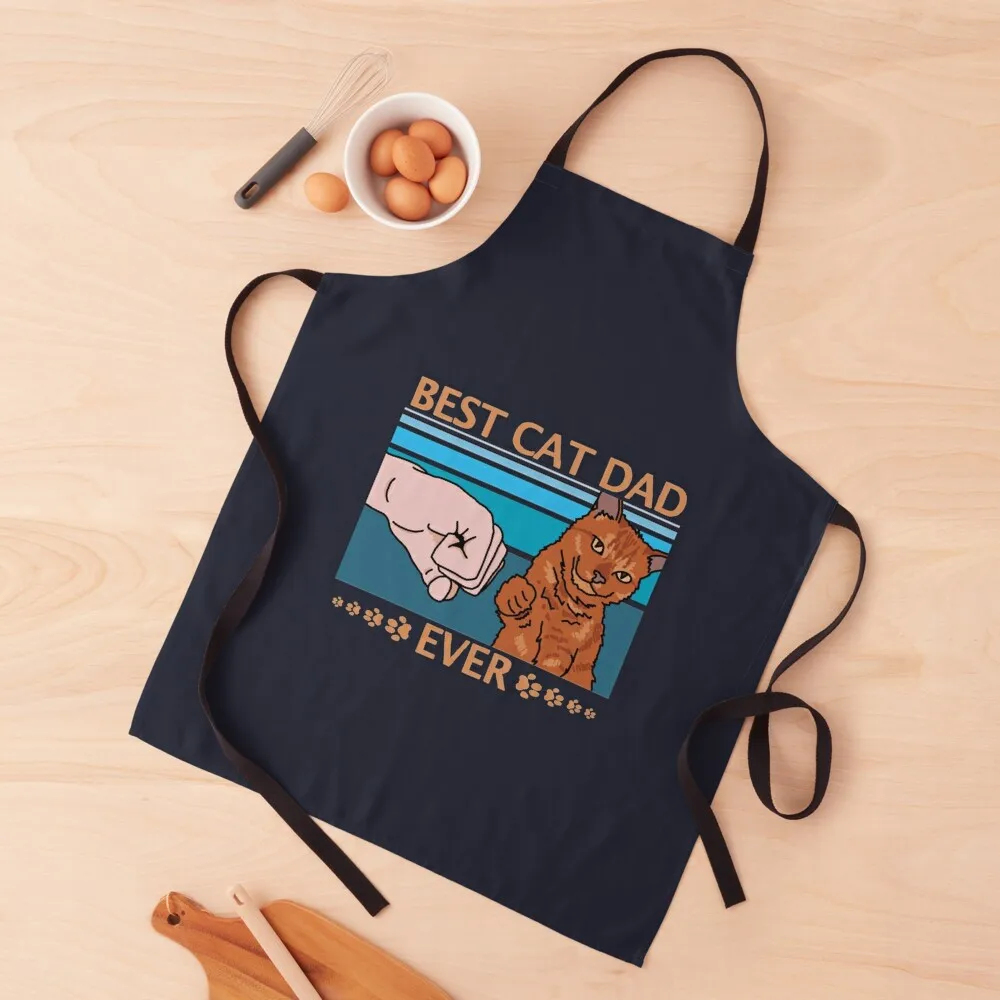 

Best Cat Dad Ever Fist Bump Apron Manicurists Kitchen Things And For Home Utensils For Kitchen Apron