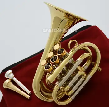 Customized Pocket Trumpet Bb Keys Dizzy style bell