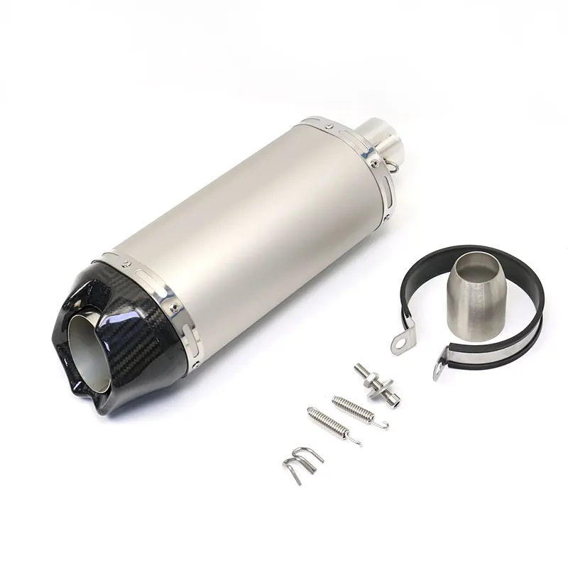 

For DUKE 690 Z900 CB600 R6 MT07 R15 TMAX560 Escape Exhaust 51MM Universal Motorcycle Exhaust Modified Carbon Fiber Muffler