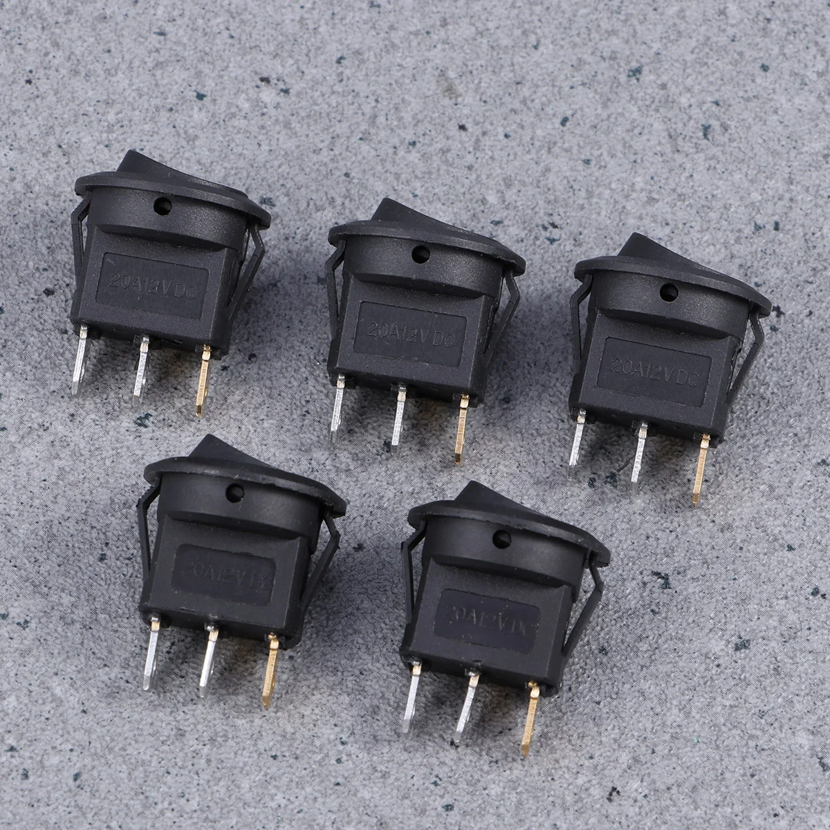 

12V 20A 3-Pin Round On / Off LED Reset Push Button Switch for Motorcycle Car Boat