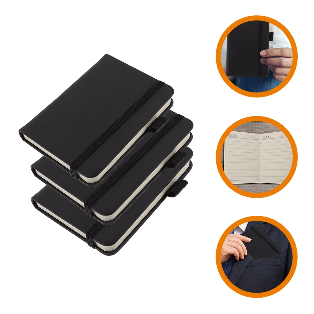

3 Pcs Journal Diary Notebook Notebooks Pocket Carry Line To-do List Efficient Notepad Paper Portable Daily Life