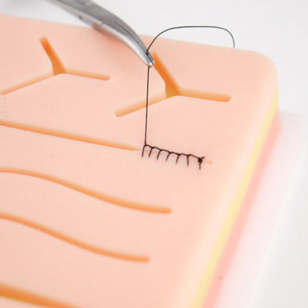 4/3/2/1Set Medical Students Suture Practice Kit Surgical Training with Skin Pad Model Tool Set Educational Teaching Equipment 5