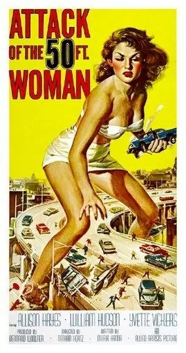 

ATTACK OF THE 50 FT WOMAN MOVIE POSTER Vintage 4 Sizes