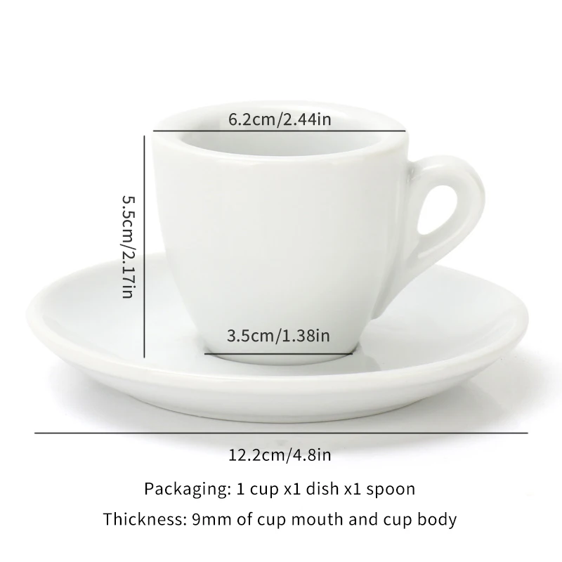 50ml Ceramic Espresso Cups with Thick Design - أكو...