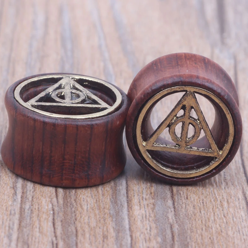 8MM-20MM OHR PLUG BRAUN NATUR HOLZ TUNNEL ORGANIC PIERCING WOOD SADDLE