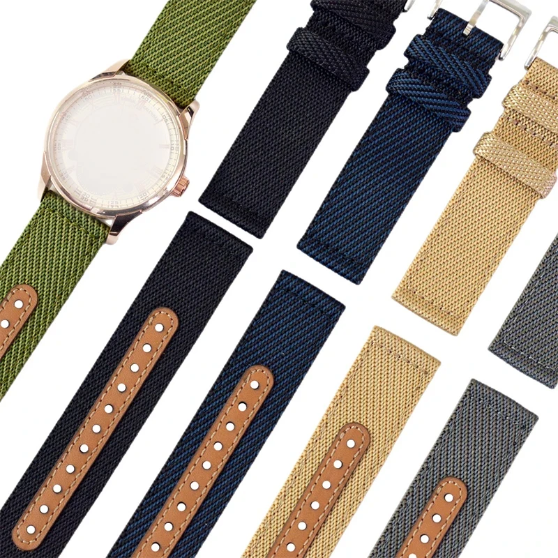 Universal Nylon Leather Woven Quick Release Wristband Strap