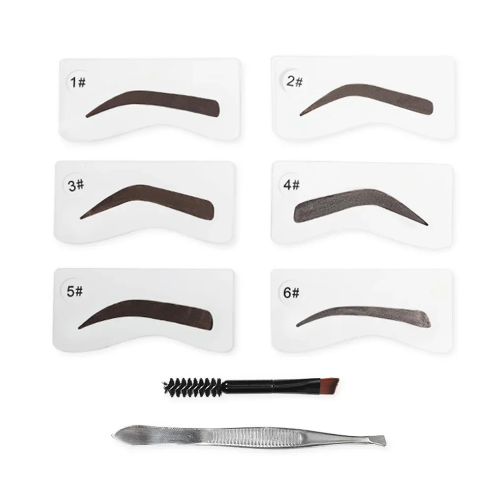 Private Label Eyebrow Powder Set Vegan Natural Eye Brow Powder with Brush Kit Makeup Custom Logo 6