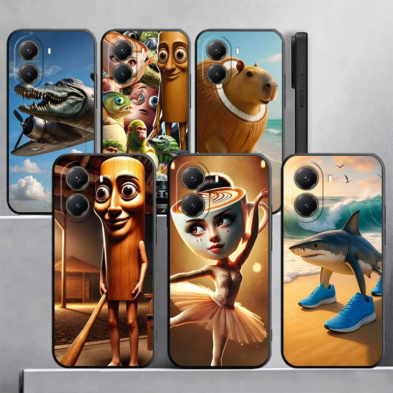 Italian Brainrot Animals Soft Phone Case for Xiaomi and Redmi Series