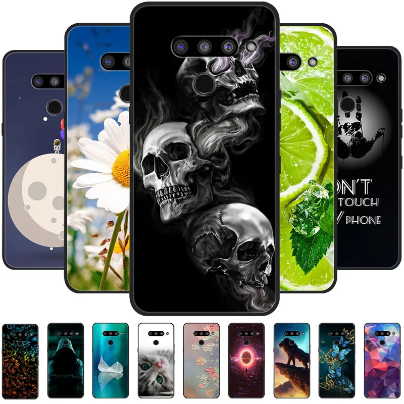 Per Lg V50 Thinq Custodia Paraurti In Silicone Nero Wolf Lions Soft Tpu Cover Per Lg V50 Thinq 5G Funda Coque Lgv50 V50Thinq Conchiglie