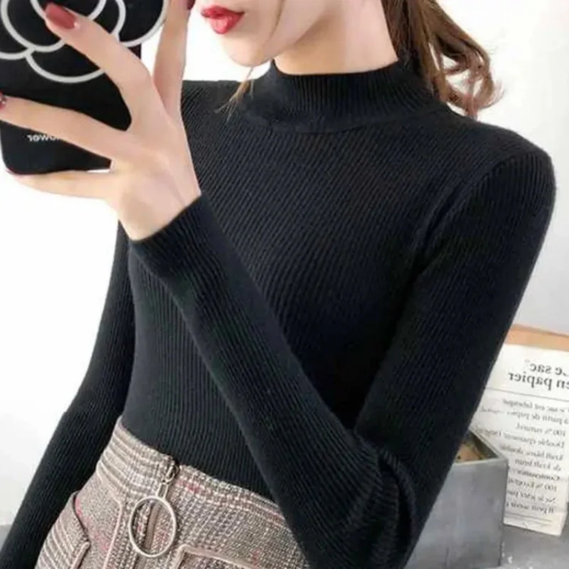 Women’s Mock Neck Knitted Sweater 5