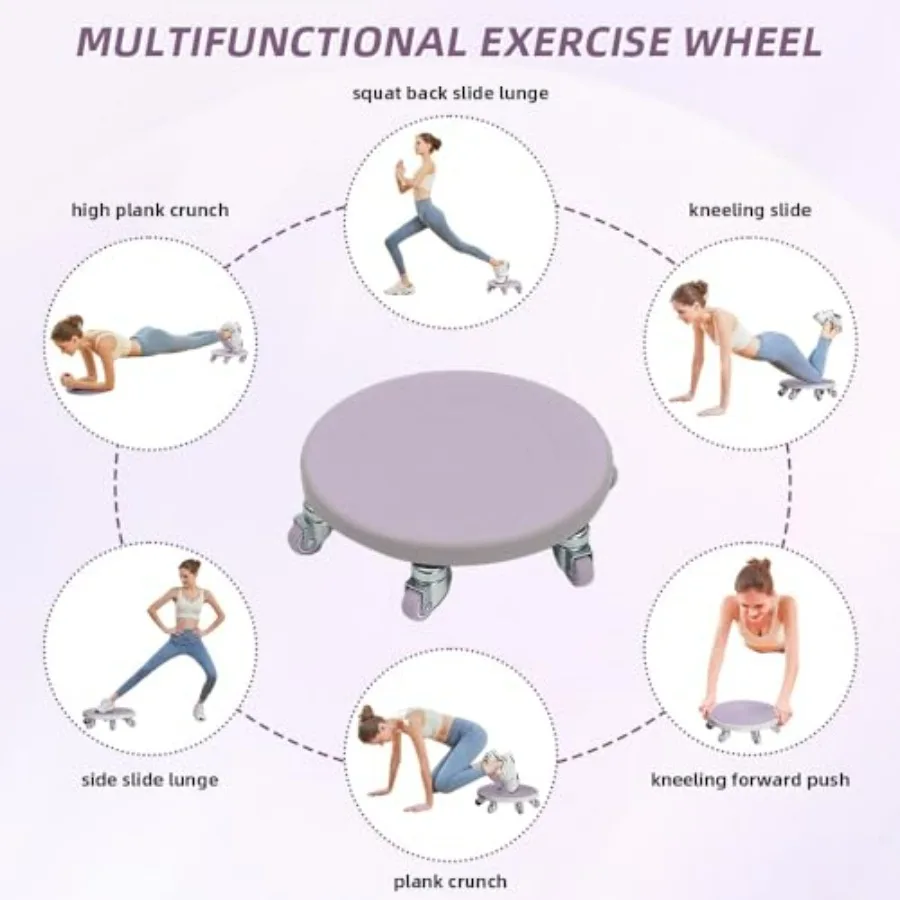 Ab Roller Wheel with Knee Mat, Abs Workout Equipment for Abdominal & Core Strength Training, Abdominal Roller for Men Women, Hom