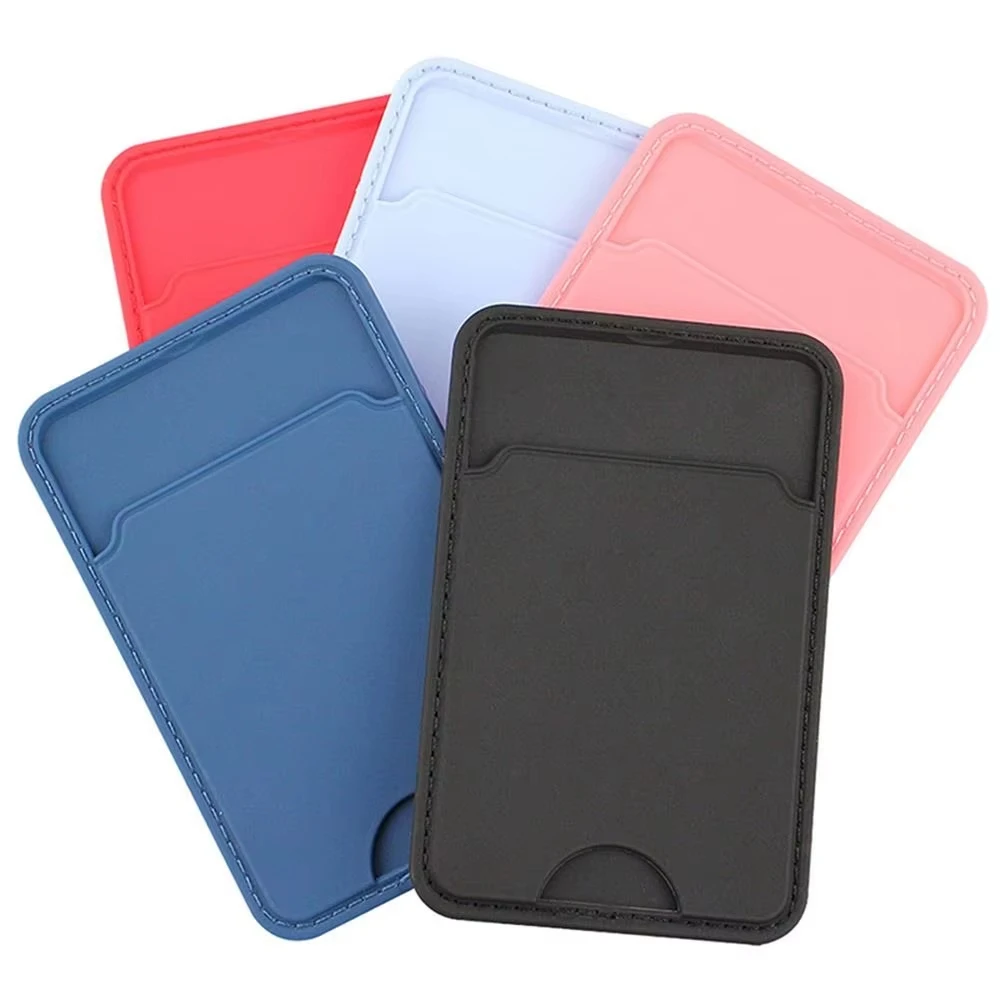 Silicone Business Credit Pocket Adhesive Mobile Phone Back Slot ID Bank Card Phone Pouch Back Paste Sticker Card Holder wallet card holder card holder credit card holder card wallet
