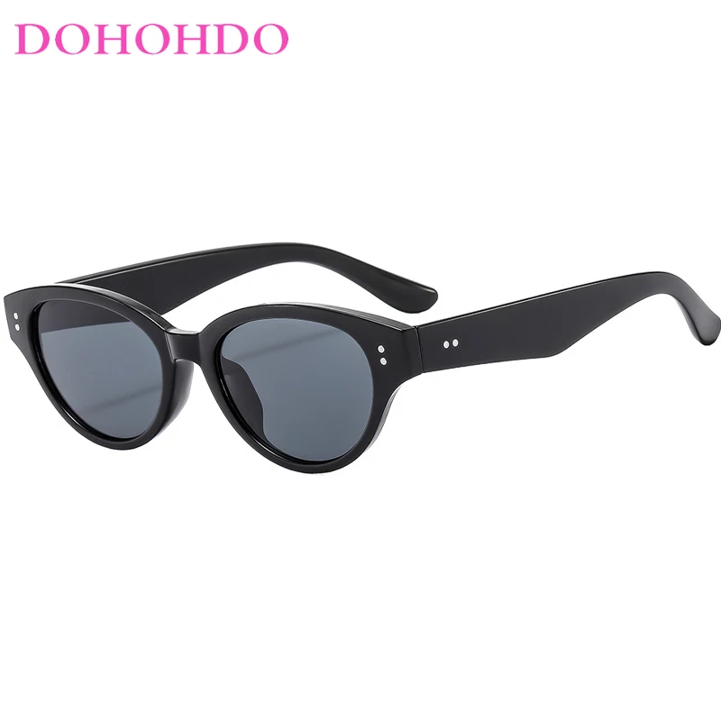 

DOHOHDO Trendy New Small Frame Cat Eye Sunglasses Women Men 2024 Fashion Brand Sun Glasses UV400 Shades Oculos de sol feminino