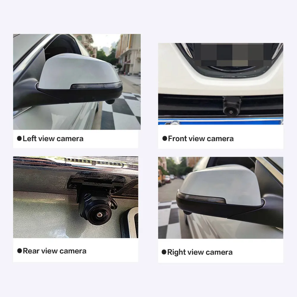 Gebaut in Android Gerät 1080P 3D 360 Grad Kameras Die Auto Vogel Ansicht  System Reverse Kamera Vorderseite Kamera und Reverse Kamera - AliExpress