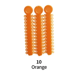 40 - Pack Elastic Rubber Ties - 1040 Pieces (Orange 10)