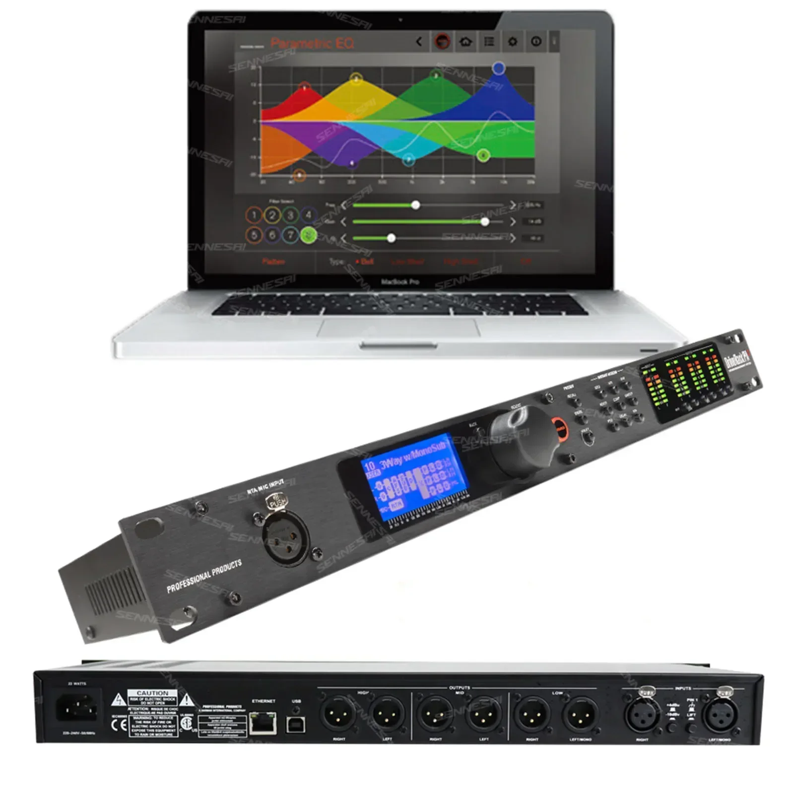 PA2 / Venu360 audio processor of 2 inputs and 6 outputs original software professional audio controller professional speaker audio processor