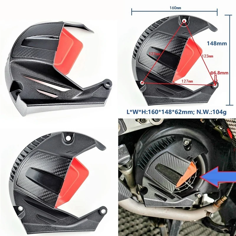1 Pezzo Moto Fan Cover Guard Moto Fan Cover Retrofit Per Yamaha Bws R X 125 Cygnus 125 13-16