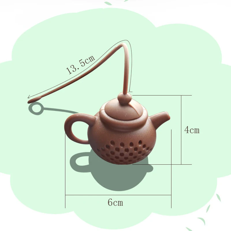 Description Picture 5 of itemSilicone Tea Infuser Teapot-Shape Strainer Tea Bag Leaf Filter Diffuser Teaware Teapot Accessory Kitchen Gadget