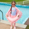 Love Shape Inflatable Pool Floats for Baby, Swimming Rings for Kids,Summer Water Float Party Outdoor,Beach Toys for Pool 1