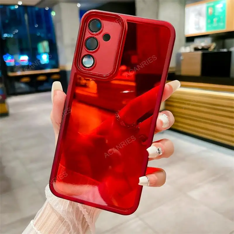 Clear Solid Color Silicone Case with Camera Protection for Various Smartphone Models