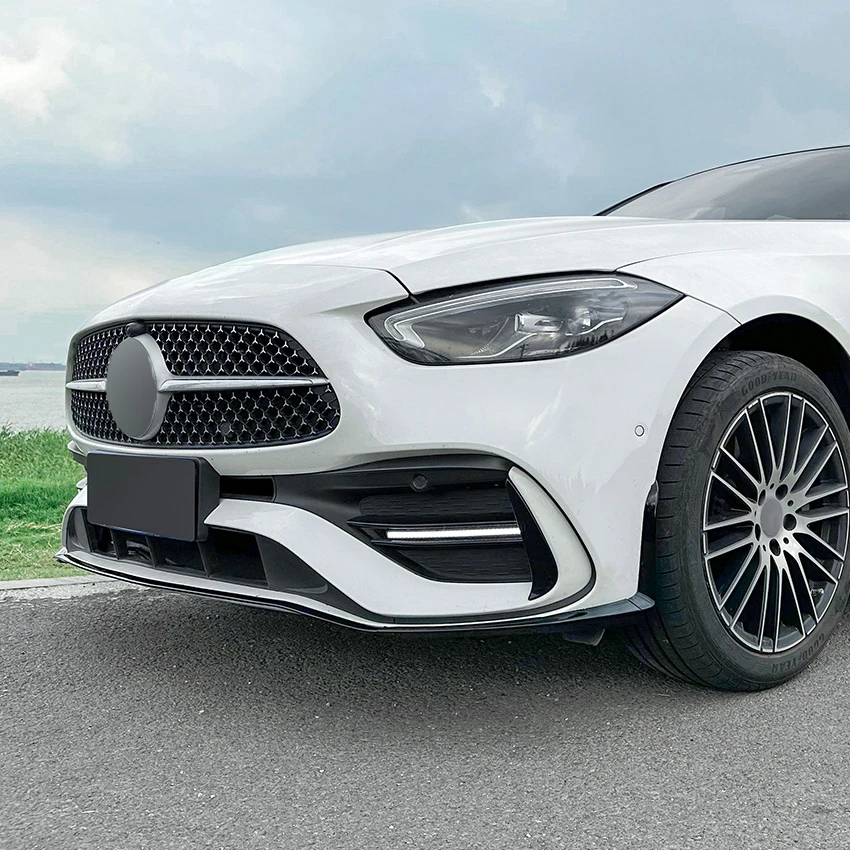 메르세데스-벤츠 C-클래스 W206 S206 C200 C260 C43 AMG 2022+ 프론트 범퍼 립 스포일러 프론트 범퍼 프로텍터 로워 블레이드 스플리터