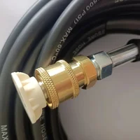 1pc Sewer Jetter Kit For Pressure Washer,20FT-200FT5800PSI Drain Cleaner Hose,1/4 Inch NPT 2