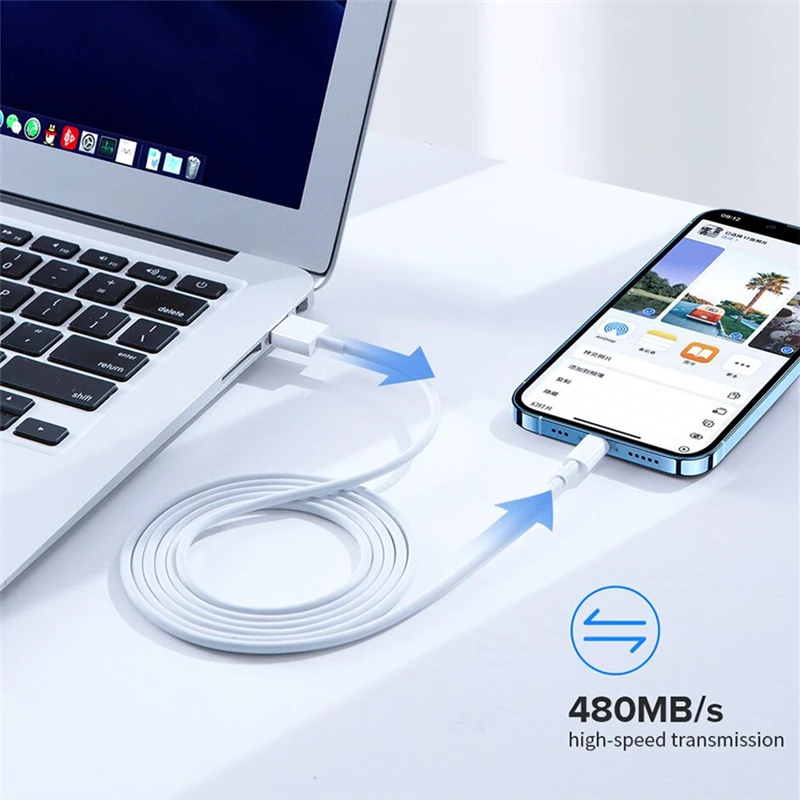 Original Quality USB Charger Cable for iPhone 14 8 7 6S Plus 13 12 Pro XS Max XR SE Fast Charging Cord Data Sync Line 1m 2m 3m