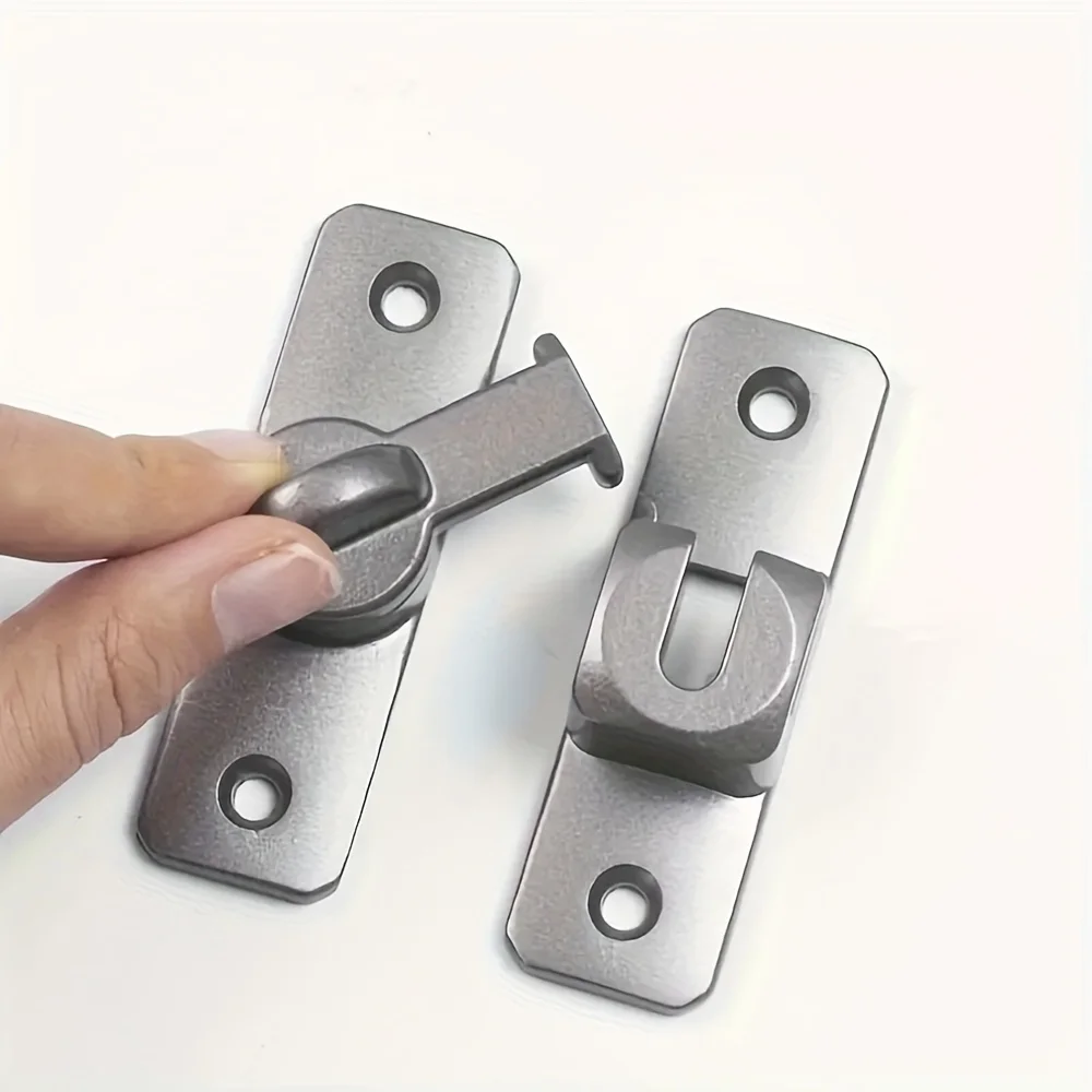 90 Degree Window Drawers Cabinet Locks Stainless Steel Hook Latch Barn Door Latch Bolt Hooks Sliding Gate Buckles