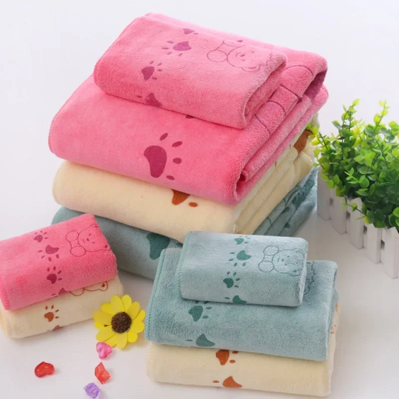 Set of 3 Microfiber Fabric Bath Towel(70*140cm)- Bathroom Towel(35*70cm)-Hand Towel (25*50cm) Quick Dry Towels