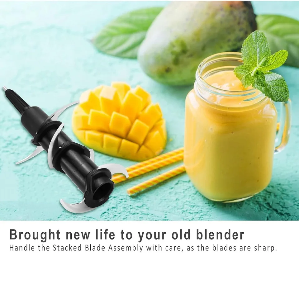 Replacement Stacked 6 Blades for Ninja 72 oz Pitcher Compatible