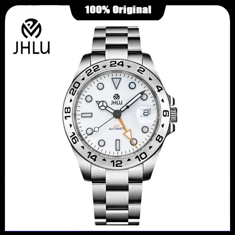 Nuovo Orologio Jhlu Gmt Per Pagani Design Orologio Meccanico Automatico Da Uomo 42Mm Orologio Impermeabile In Acciaio Inossidabile Zaffiro Reloj Hombr