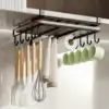 Scaffale sospeso per armadio sottopiano in acciaio inossidabile per cucina, ripiano sottopiano, organizer da cucina 1