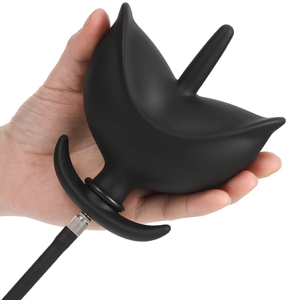 Inflated Anal Plug Separate Pump Expandable Big Butt Plug Prostate Massager Anus Dilator Anal Dildo Sex Toys for Men Women Gay anal plug dilator