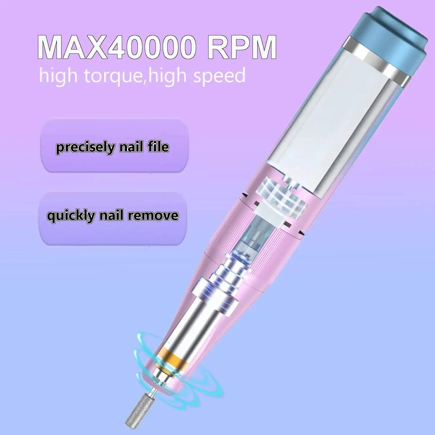 New UV401 nail polishing machine intelligent electric storage nail manicure and nail removal polishing Remover Sander 3