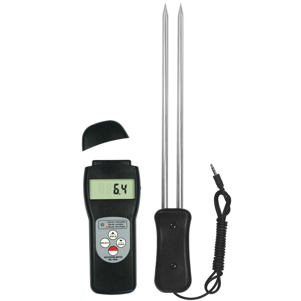 GRAIN Moisture Meter Tester MC-7825G Dapat Pengukuran Cepat dan Akurat 36 Jenis Biji-bijian Rentang Kelembaban 7 ~ 30% MC7825G